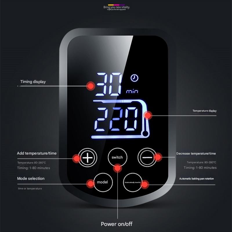 1400W Infrarot-Heißluftofen – Schnelles, Knuspriges & Gleichmäßiges Garen